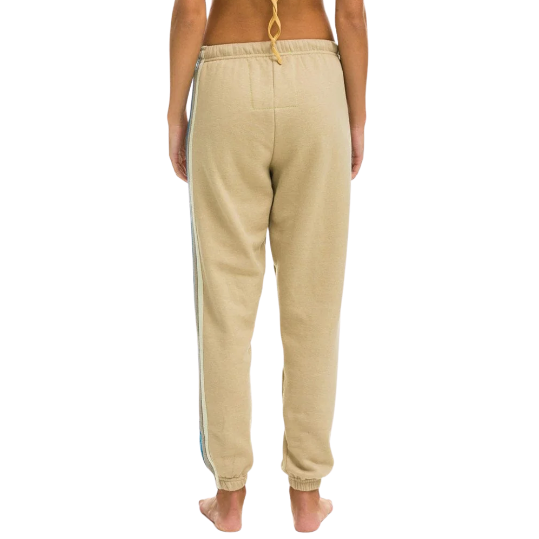 5 Stripe Sweatpants in Sand