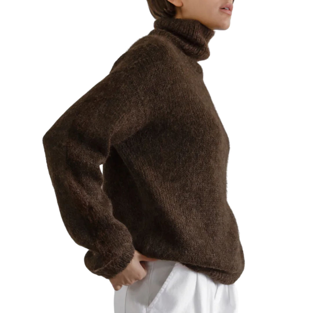 Penta Turtleneck in Chocolate