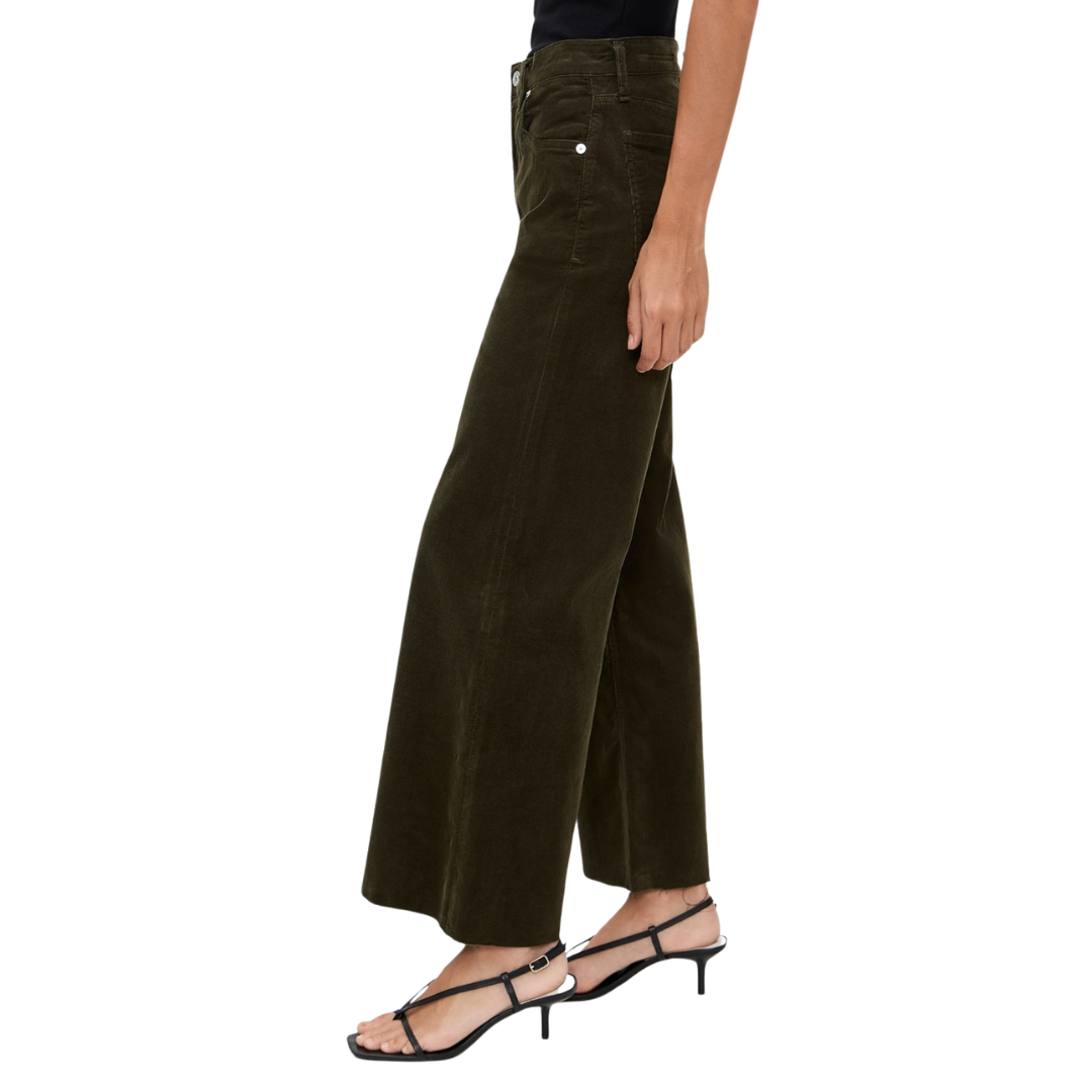 Lyra Wide Leg Crop Corduroy in Costes