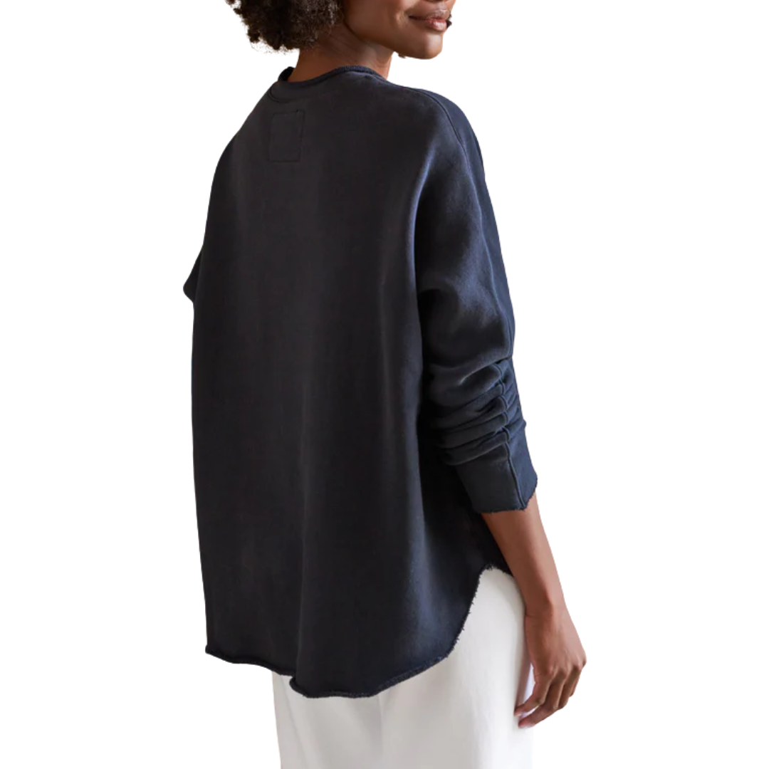 Anna Long-Sleeve Capelet in British Royal Navy
