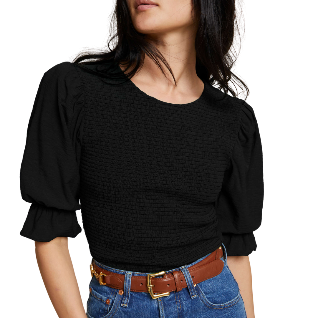 Bardot Tee in Jet Black