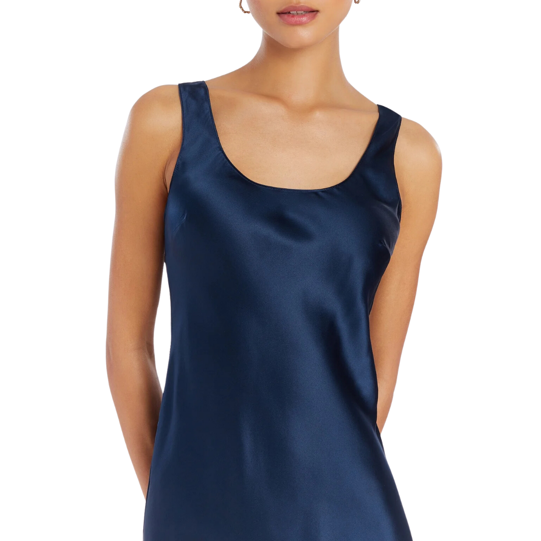 Sydney Silk Dress in Ink