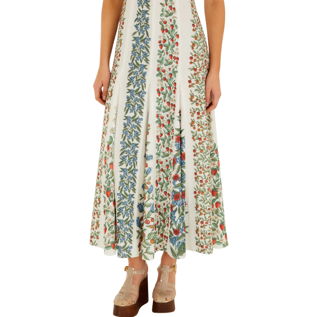 Fruit Beauty Maxi Dress in Off-White
