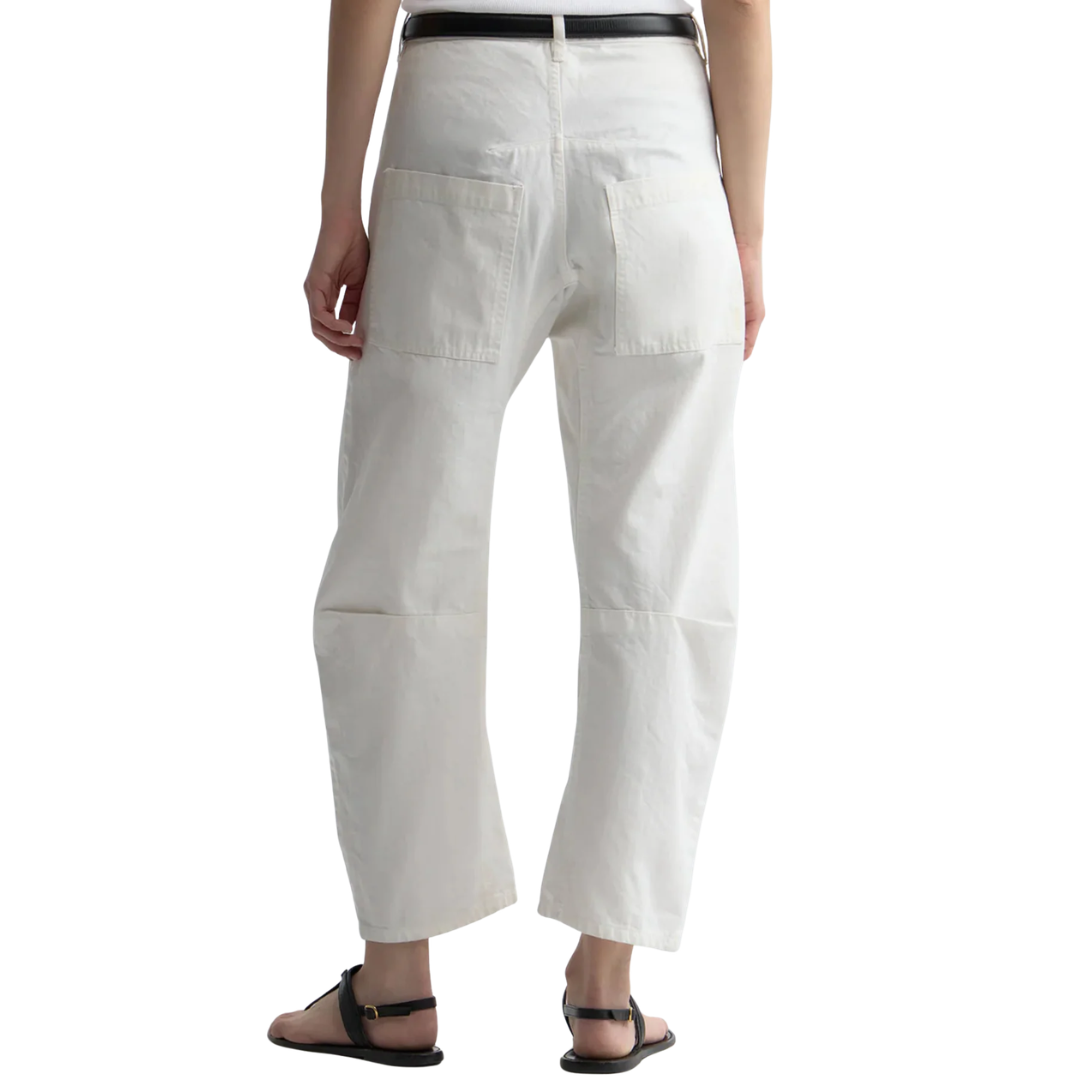 Shon Herringbone Pant in Vintage Cream