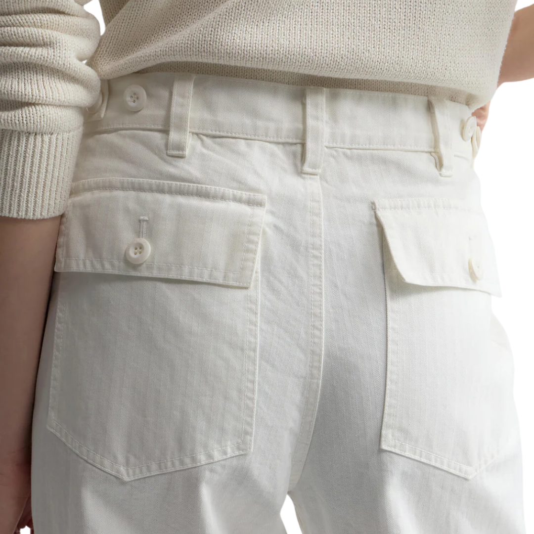 Earl Cotton Pant in Vintage Cream