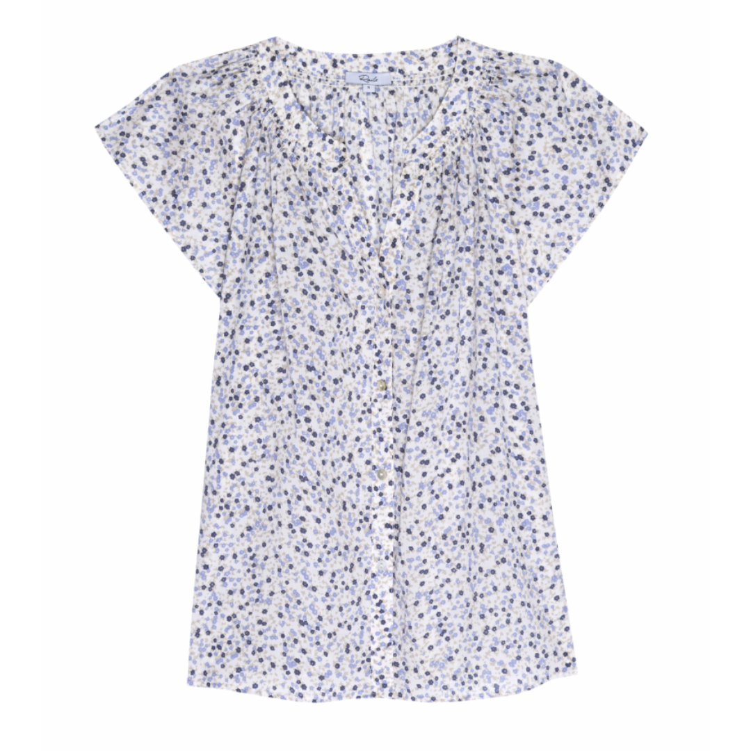 Alena Shirt in Watercolor Buds