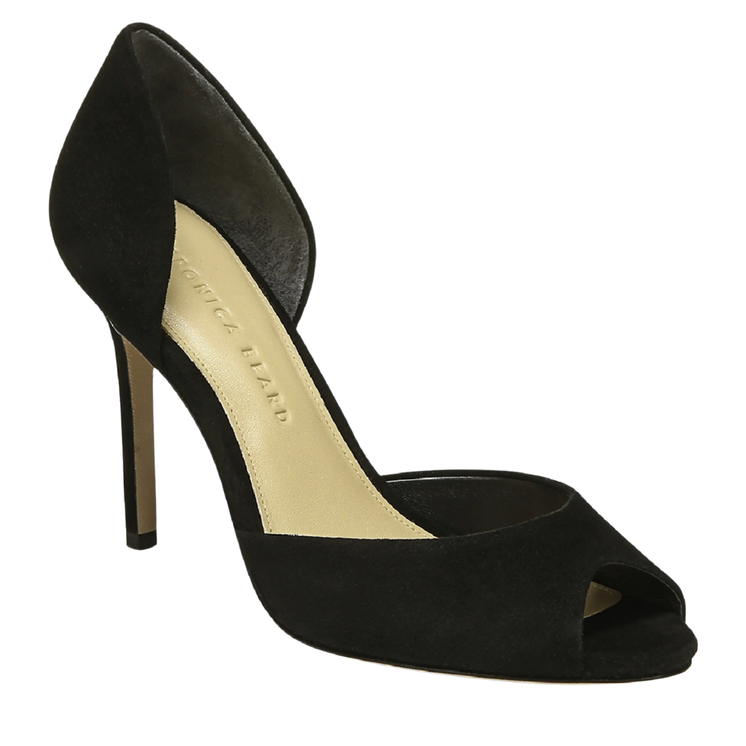 Gadot Peep-Toe Pump in Black