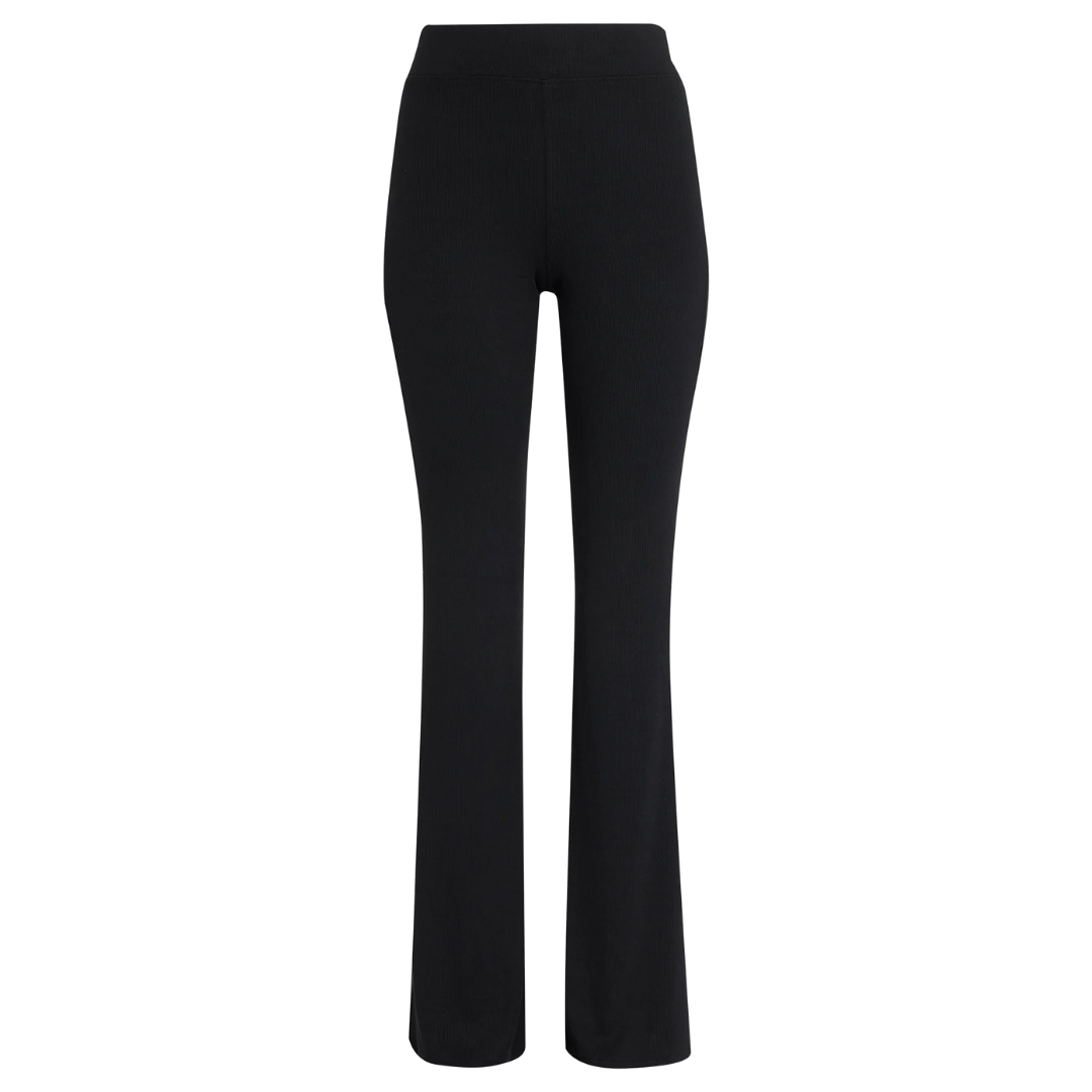 Marta Flared-Leg Pants in Black