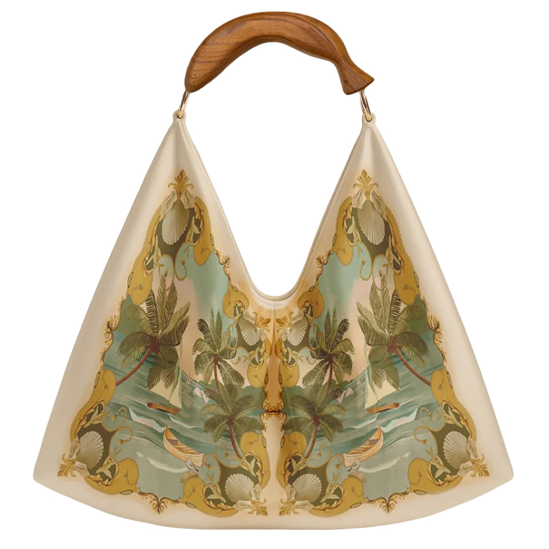 SATIN SCARF MEDIUM BAG