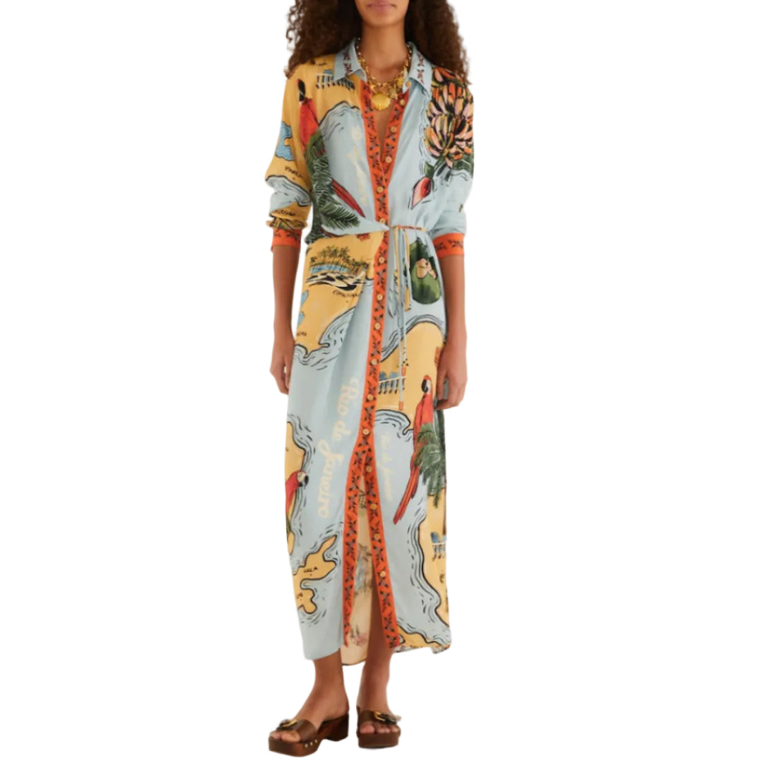 BEACHES PATH MULTICOLOR MAXI DRESS