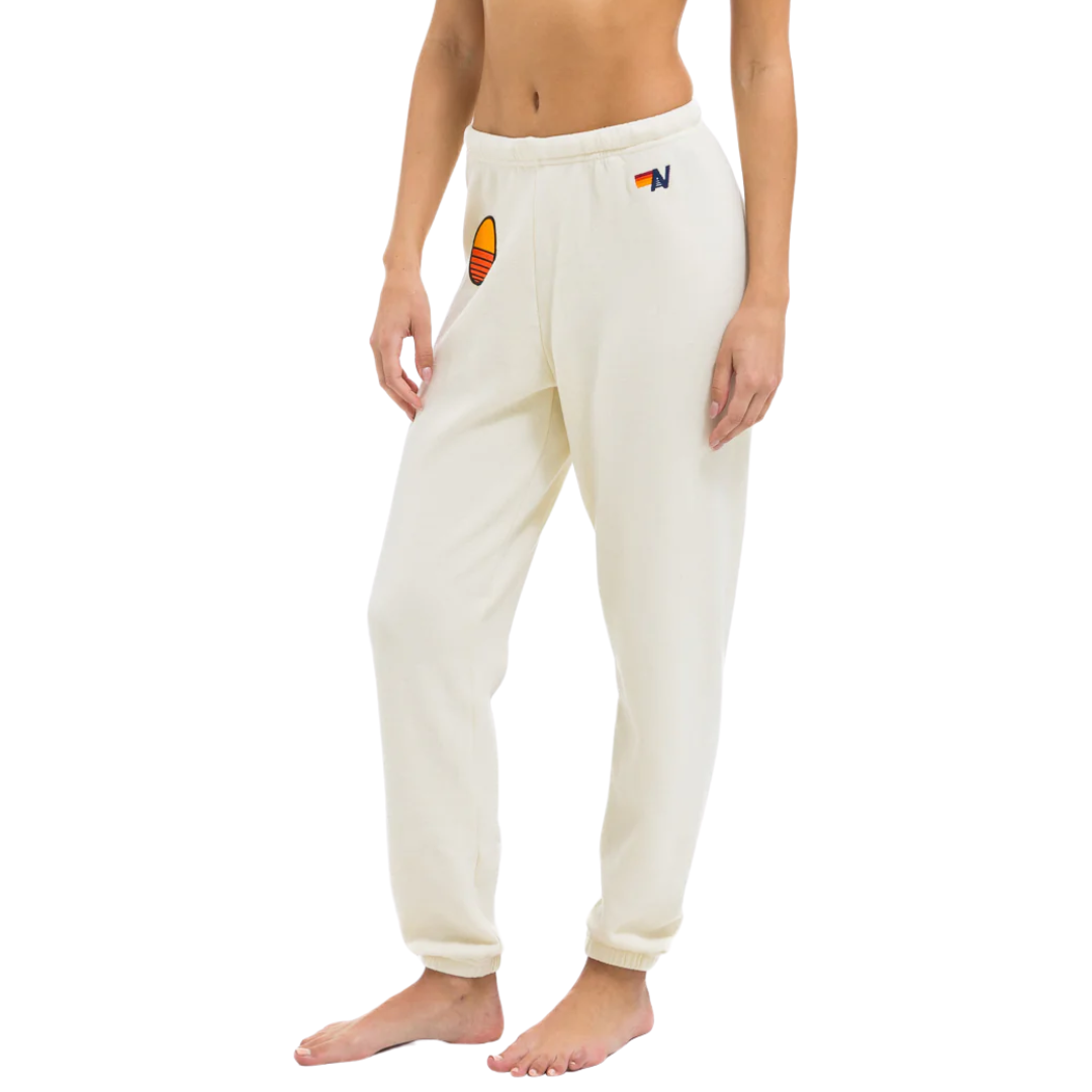 Sunset Patch Sweatpants in Vintage White