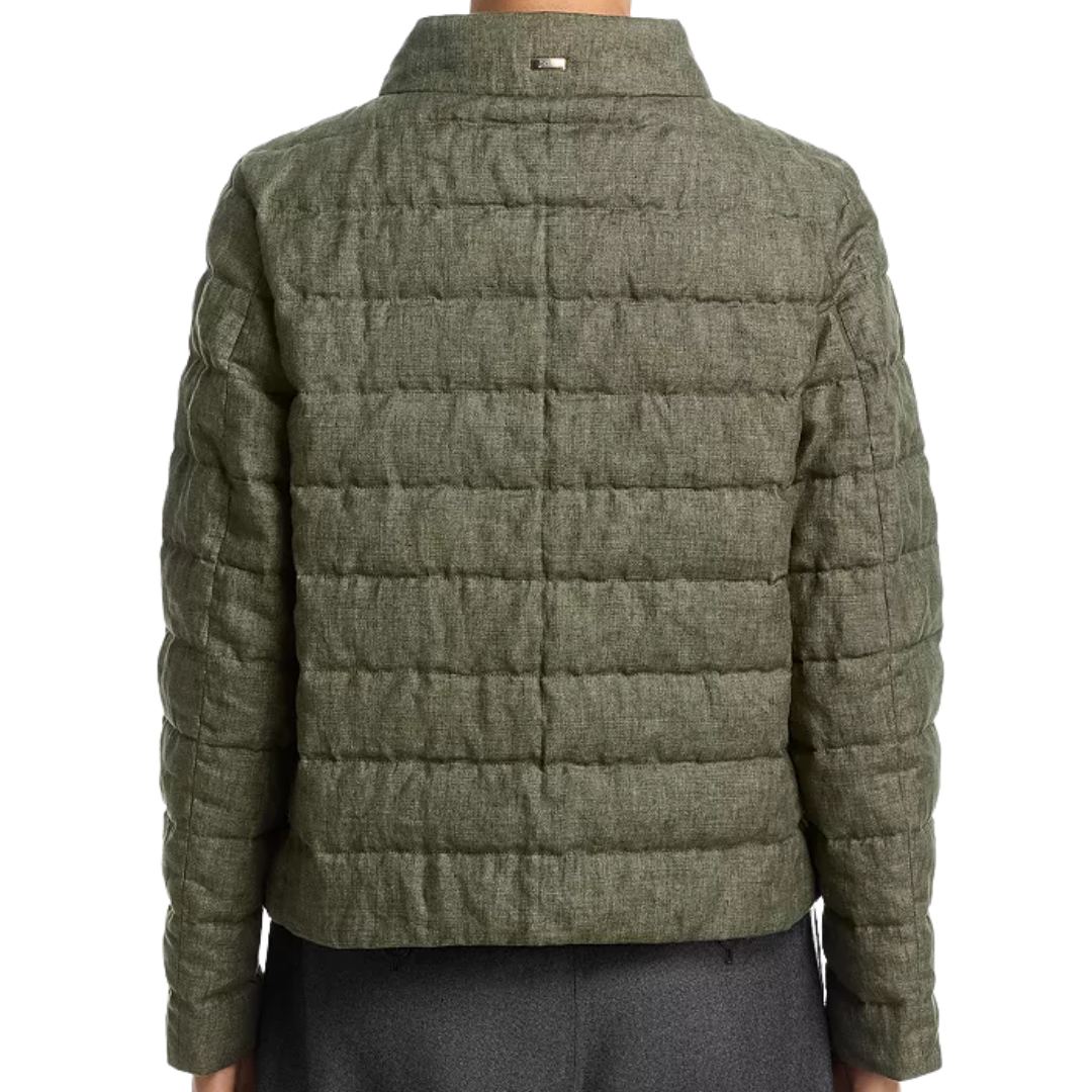 Jacket In New Linen in Green