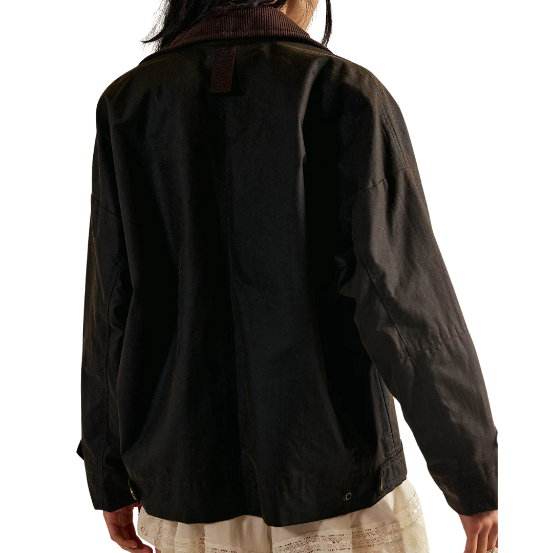 We The Free Cori Waxed Jacket in Olive