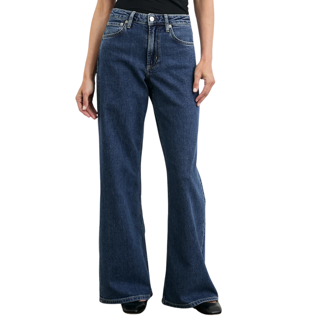 Angeleno Wide Leg in Pebble Blue