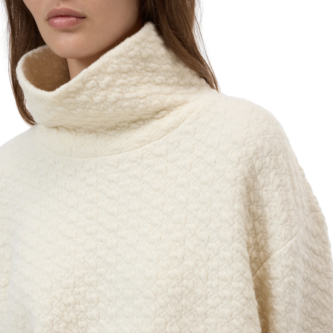 High Neck Sweatshirt in Shetland