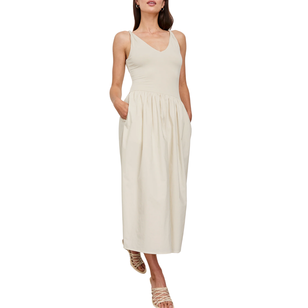 Franca Dress in Ivory