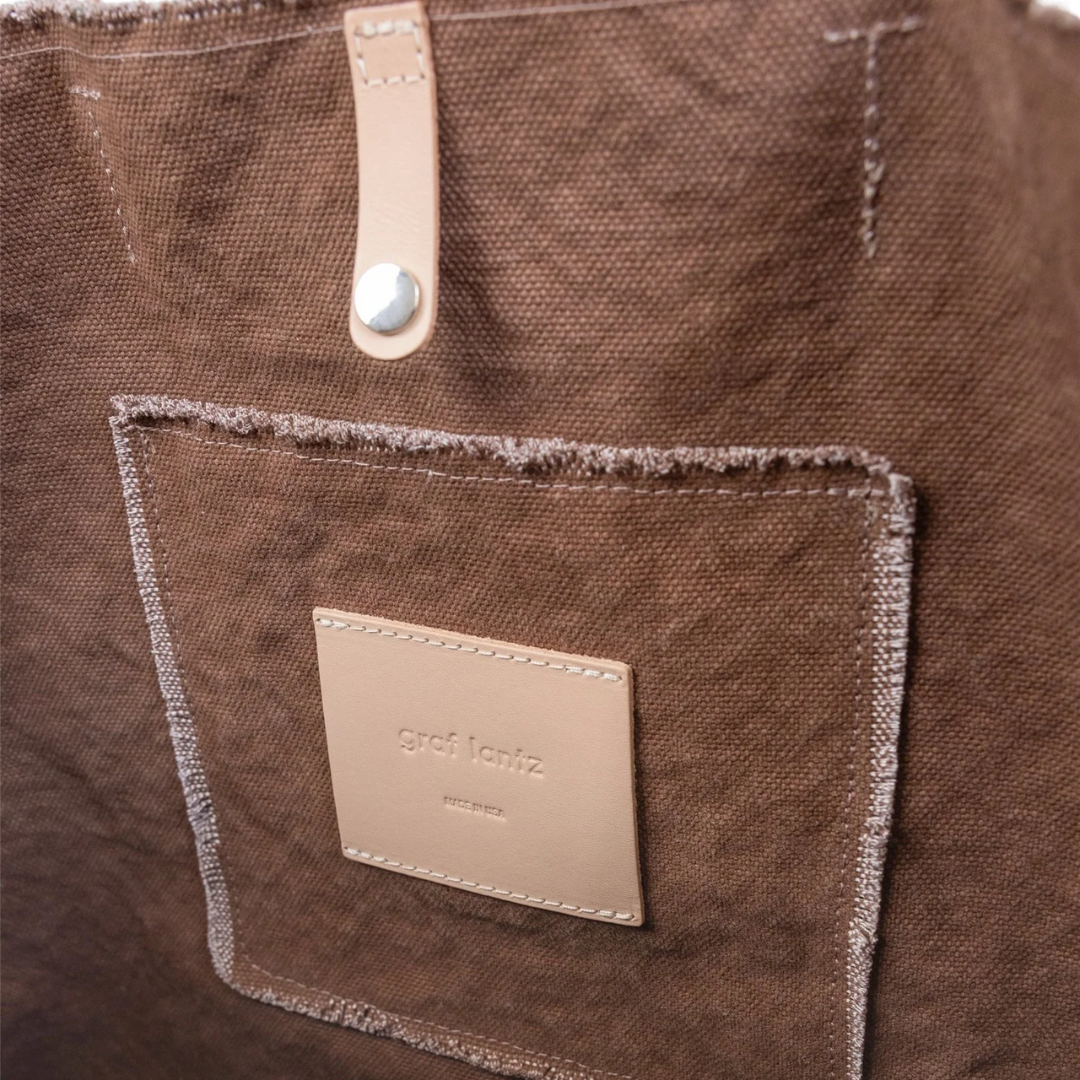 Hana Canvas Boat Bag in Sea Clay