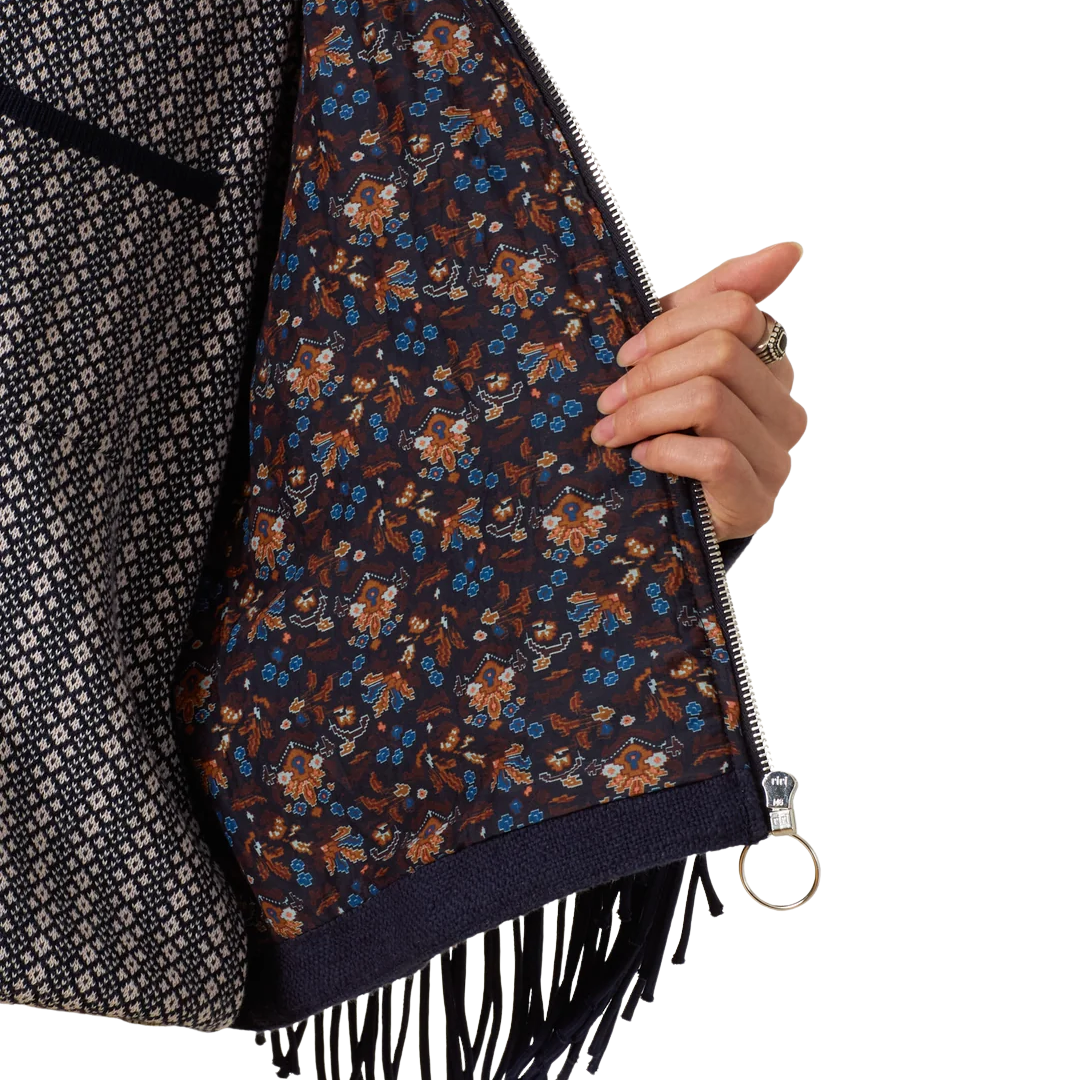 Court Indigo Night Jacket in Dark Blue