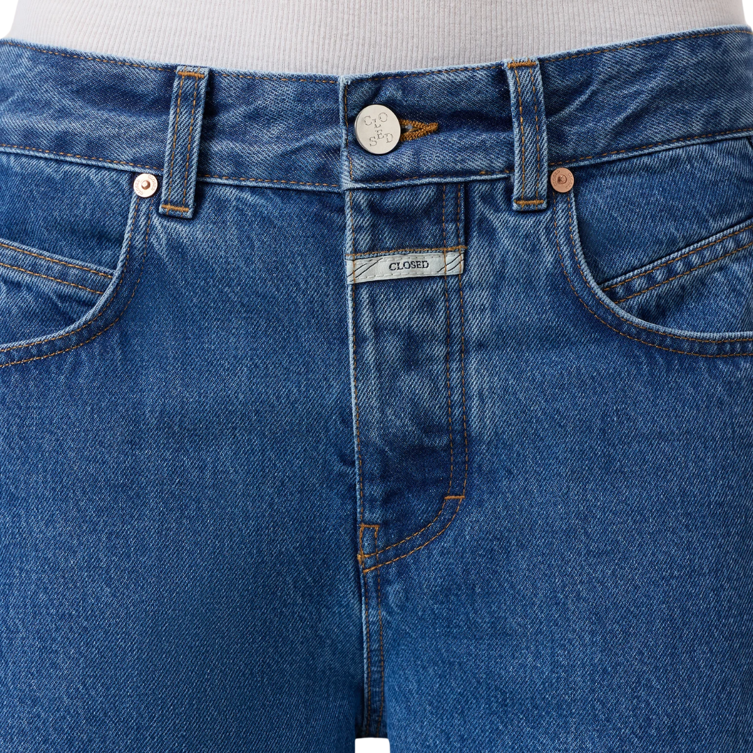 Nikka Wide in Mid Blue