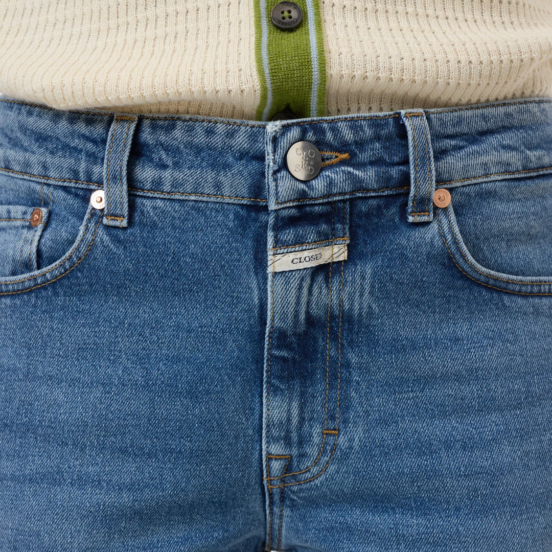 Milo Straight Jeans in Mid Blue