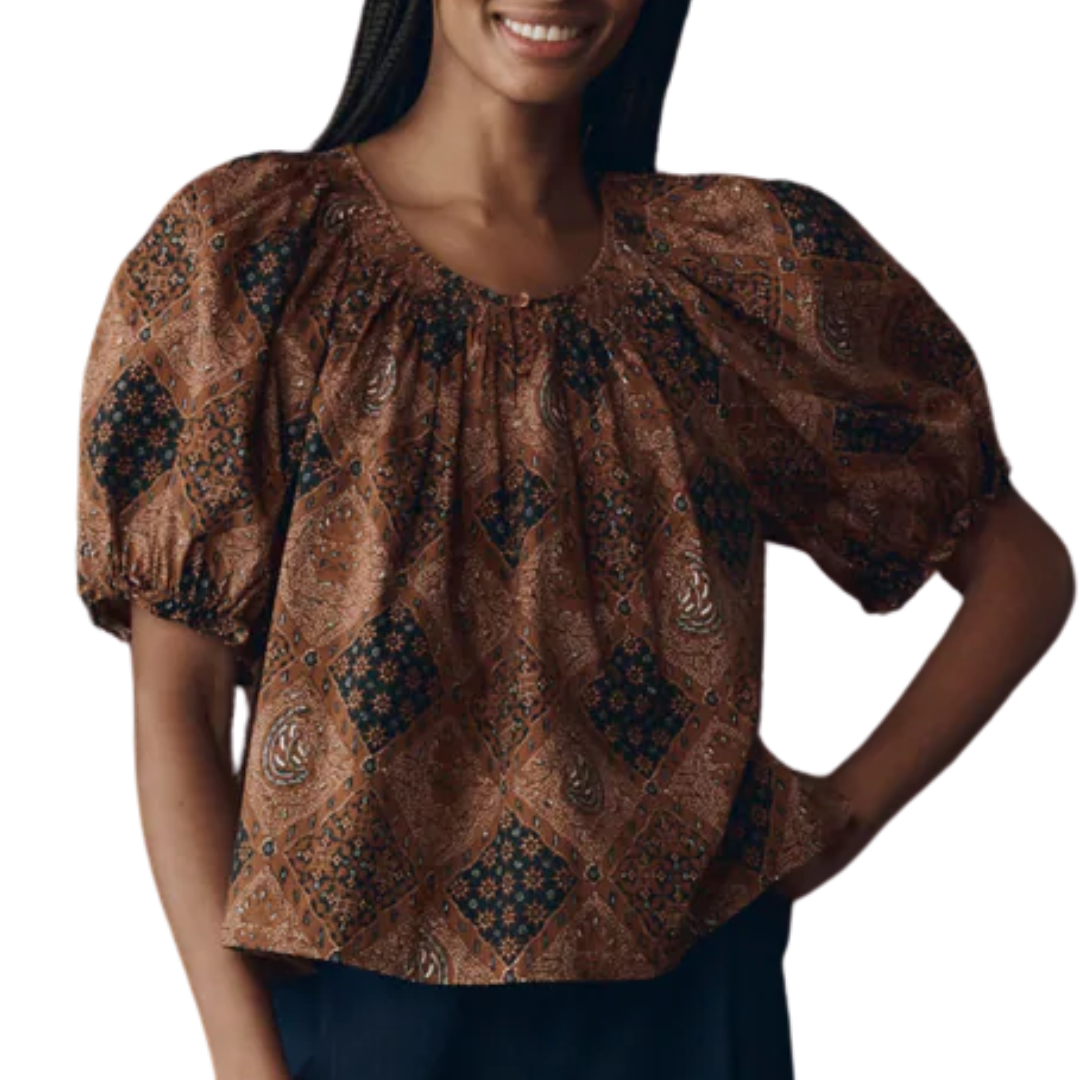 The Moorland Top in Geo Bandana Print