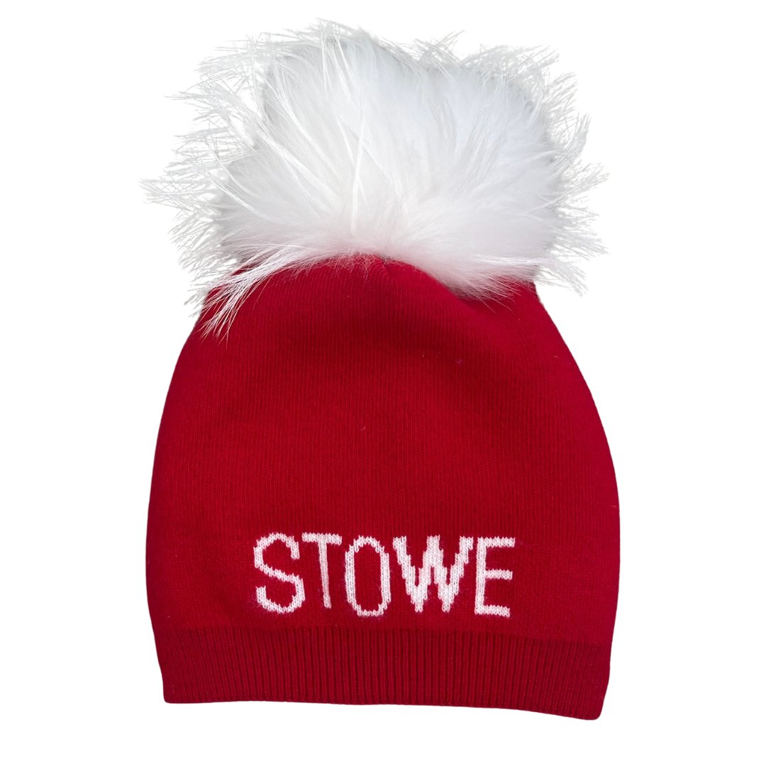 Stowe Pom Hat in Red