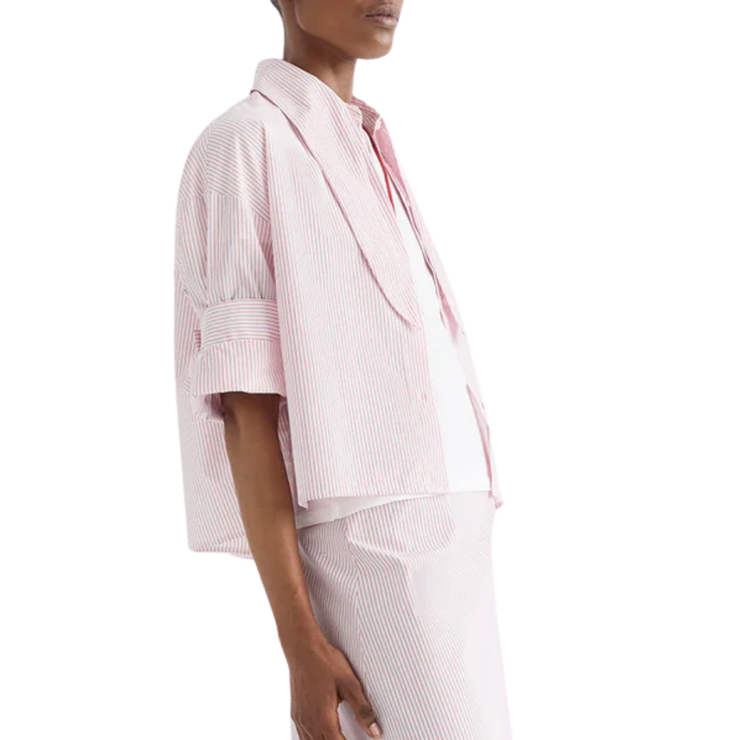 Tie One On Shirt in White/Red