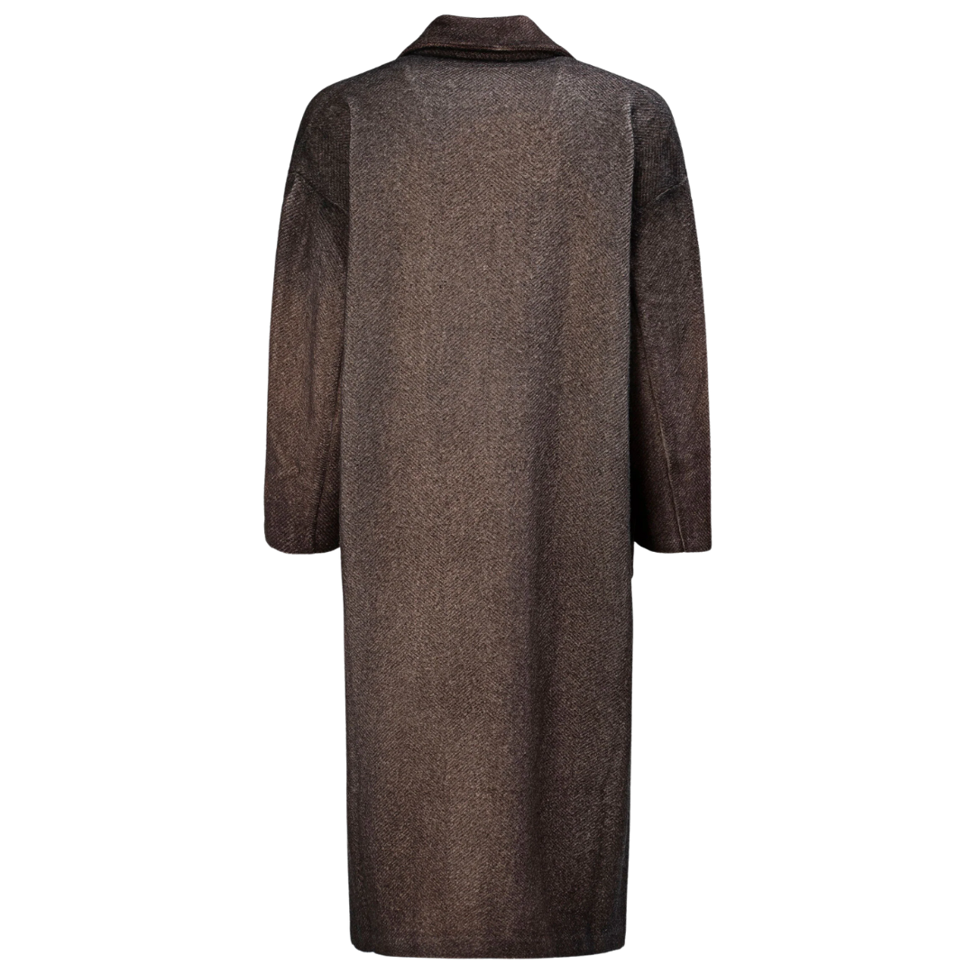 Herringbone Rever Coat in Moro