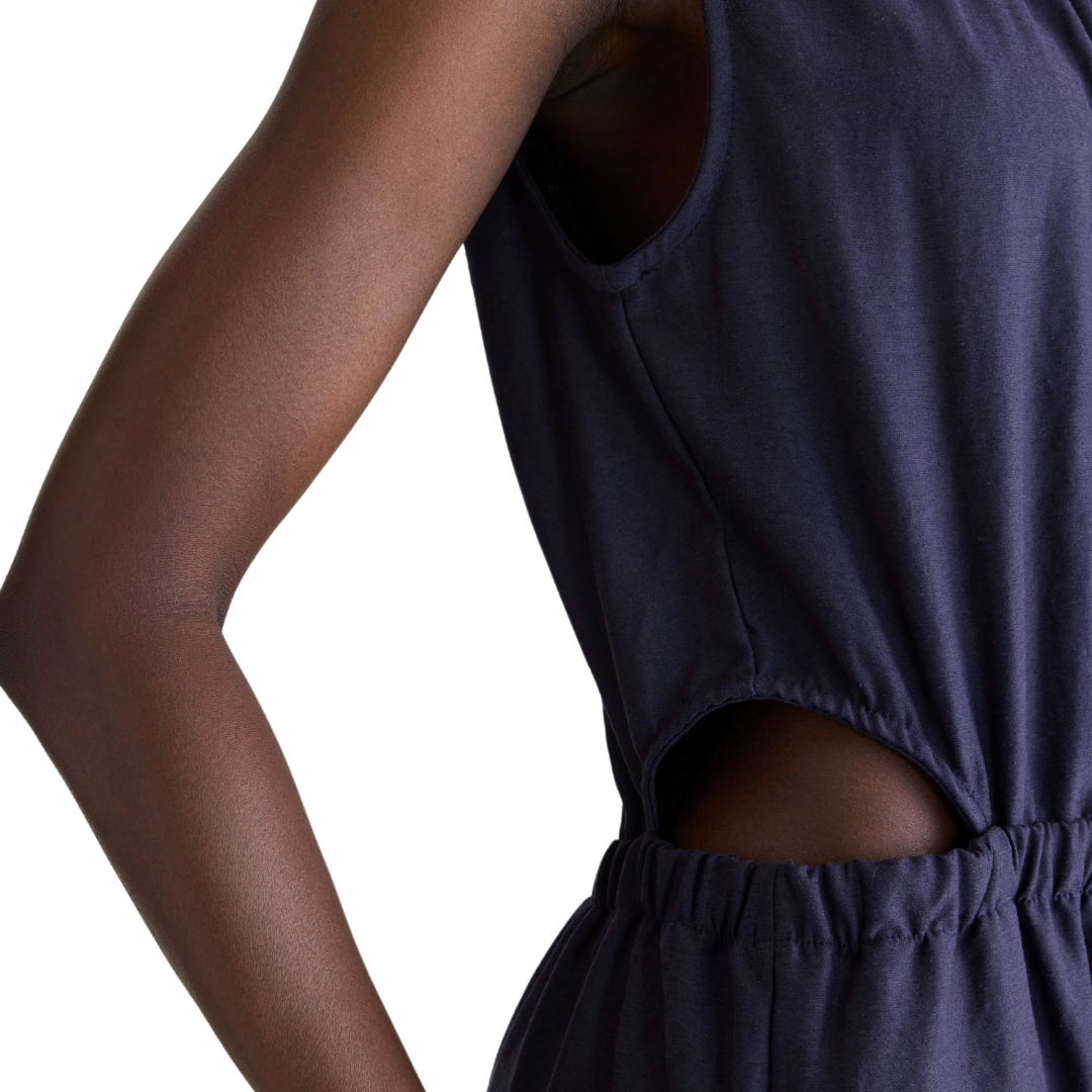 Papaye Wide Jumpsuit in Navy