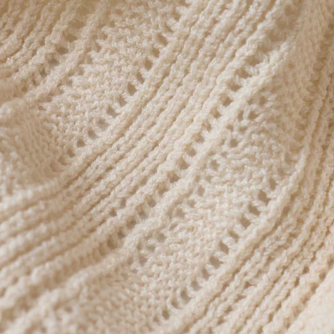 Starboard Crochet Top in Linen