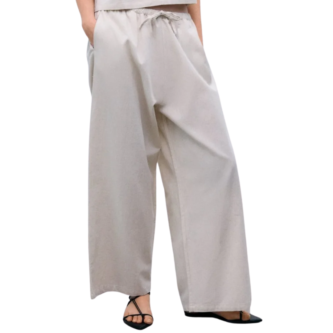 Melissa Palazzo Pant in Sand Vigore