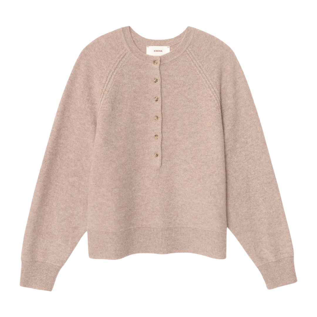 Griffin Sweater in Heather Brown