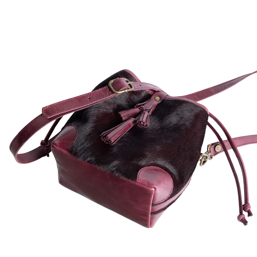 Pony Fortune Teller Bag in Dark Cherry