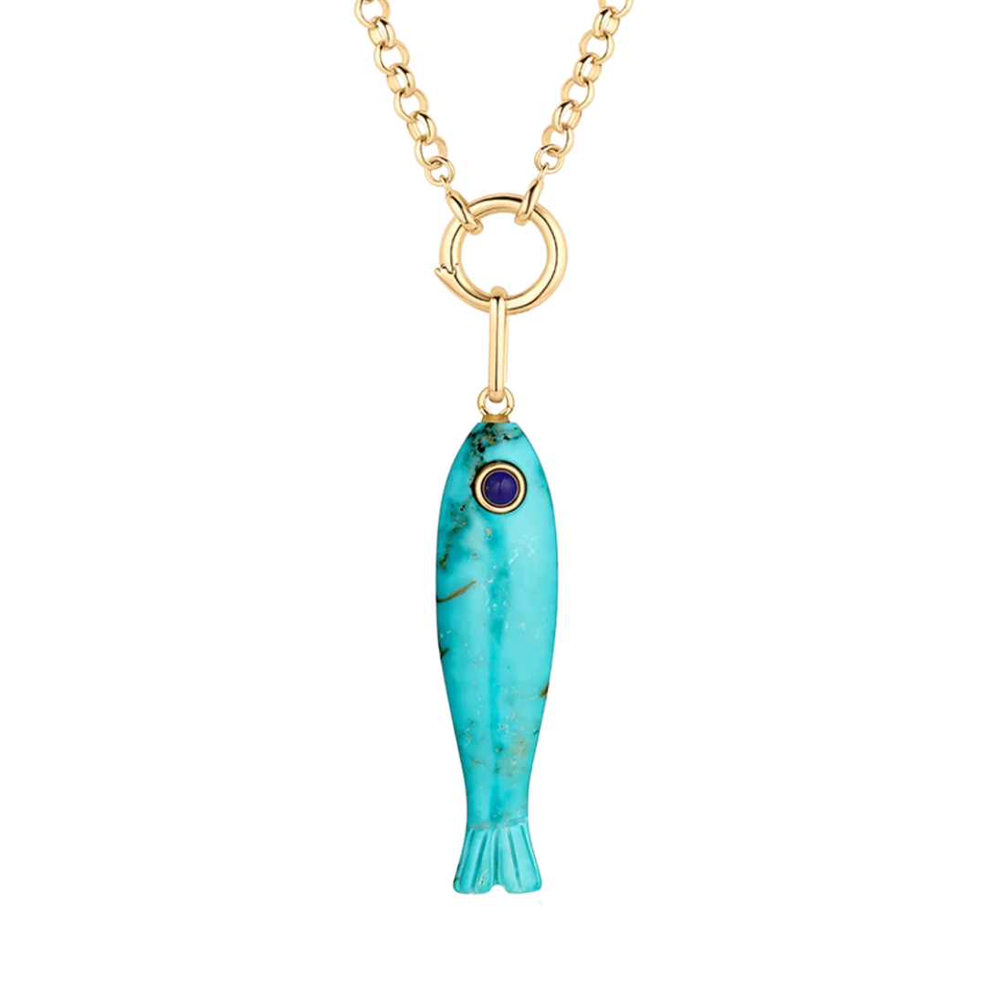 Fortuna Fish in Howlite