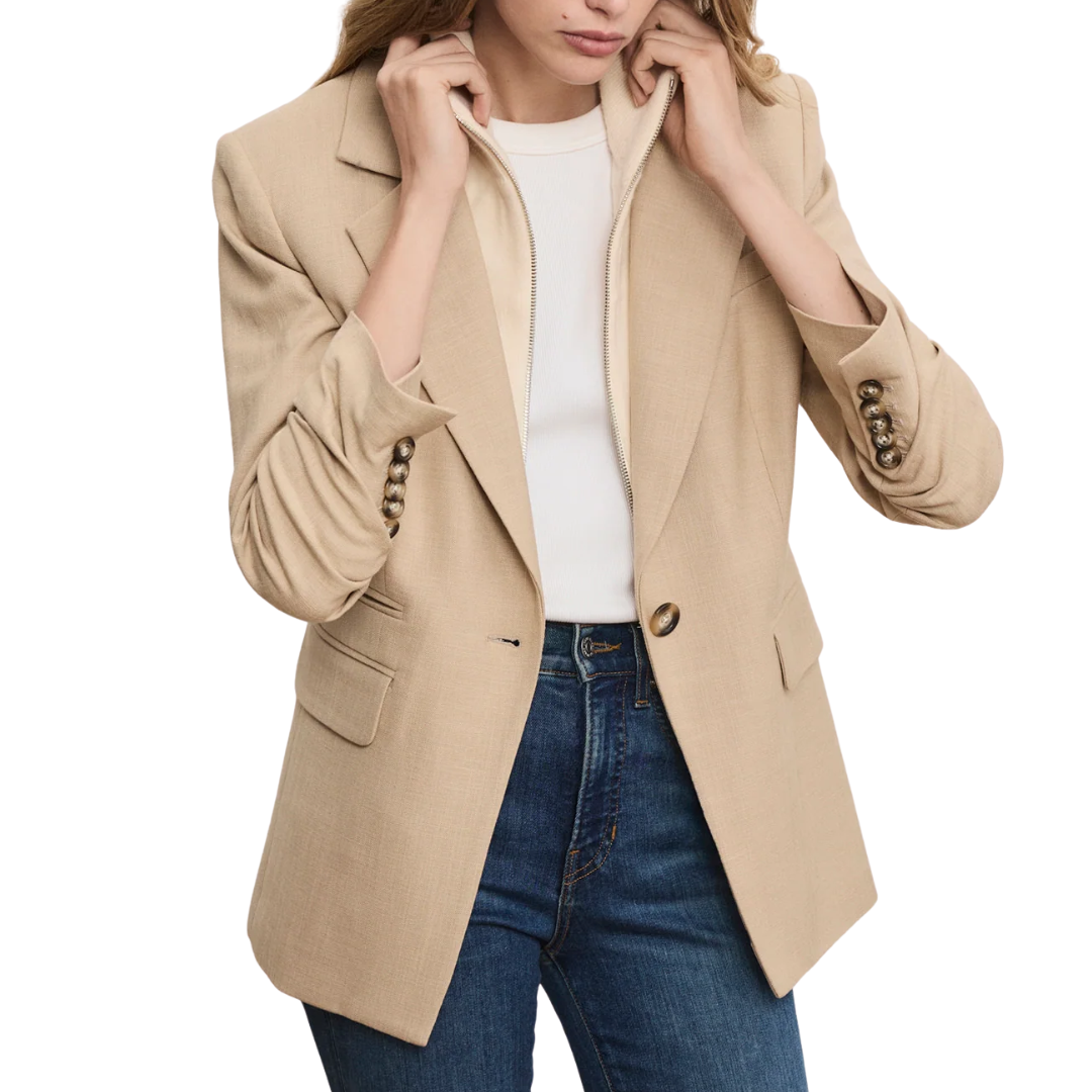 Battista Dickey Jacket in Stone Khaki