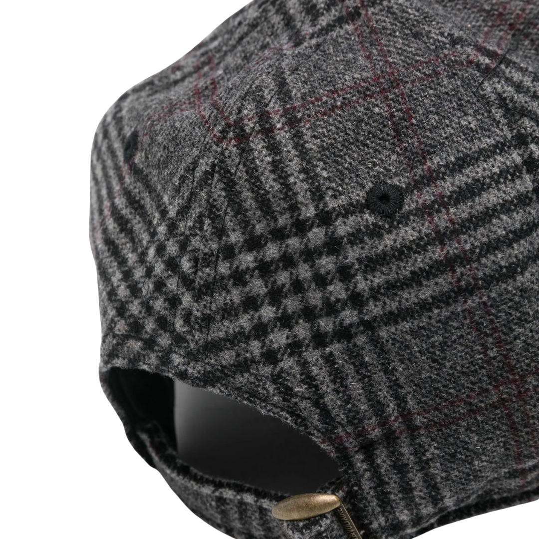 Tartan Cap in Burgundy