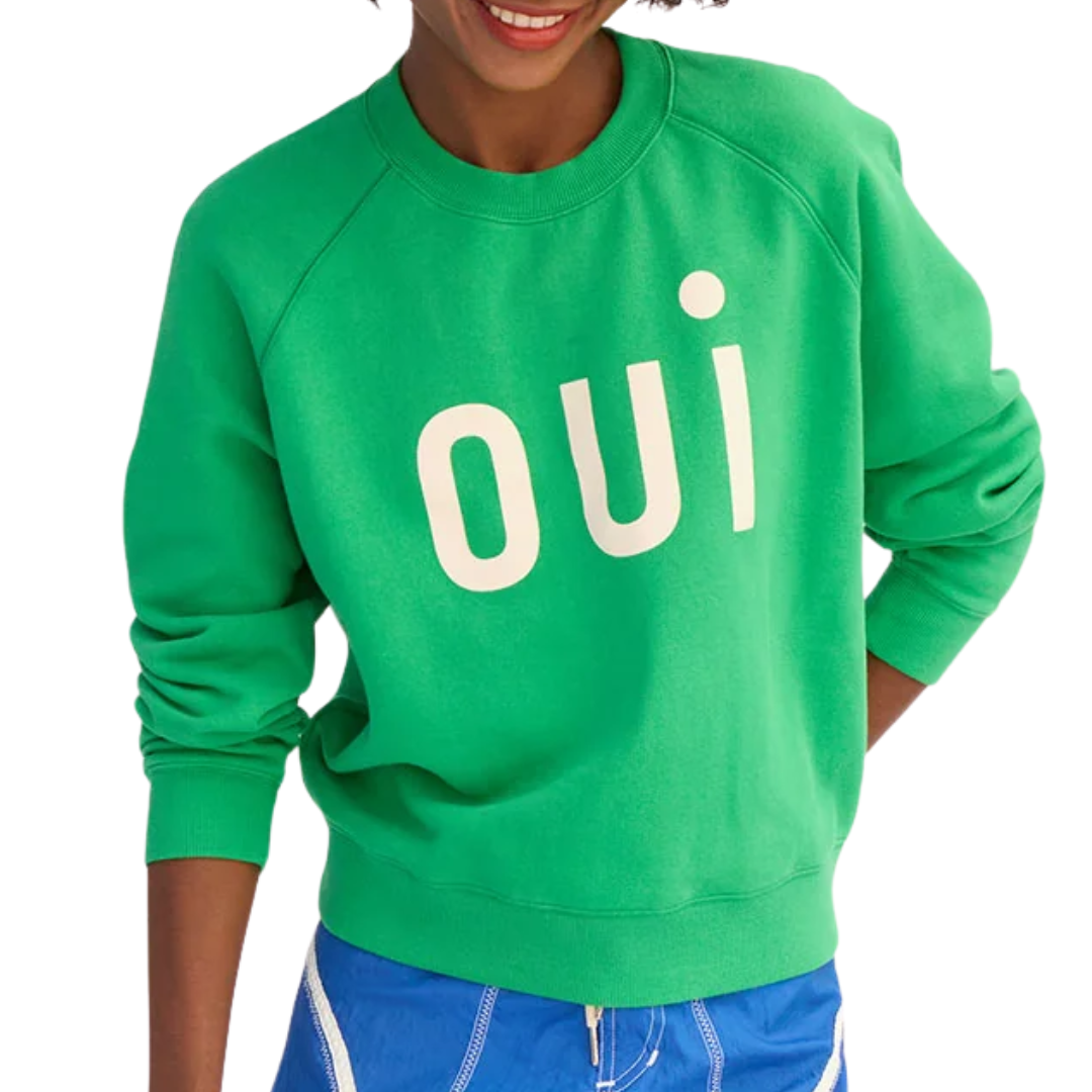 Le Court Sweatshirt in Green Oui