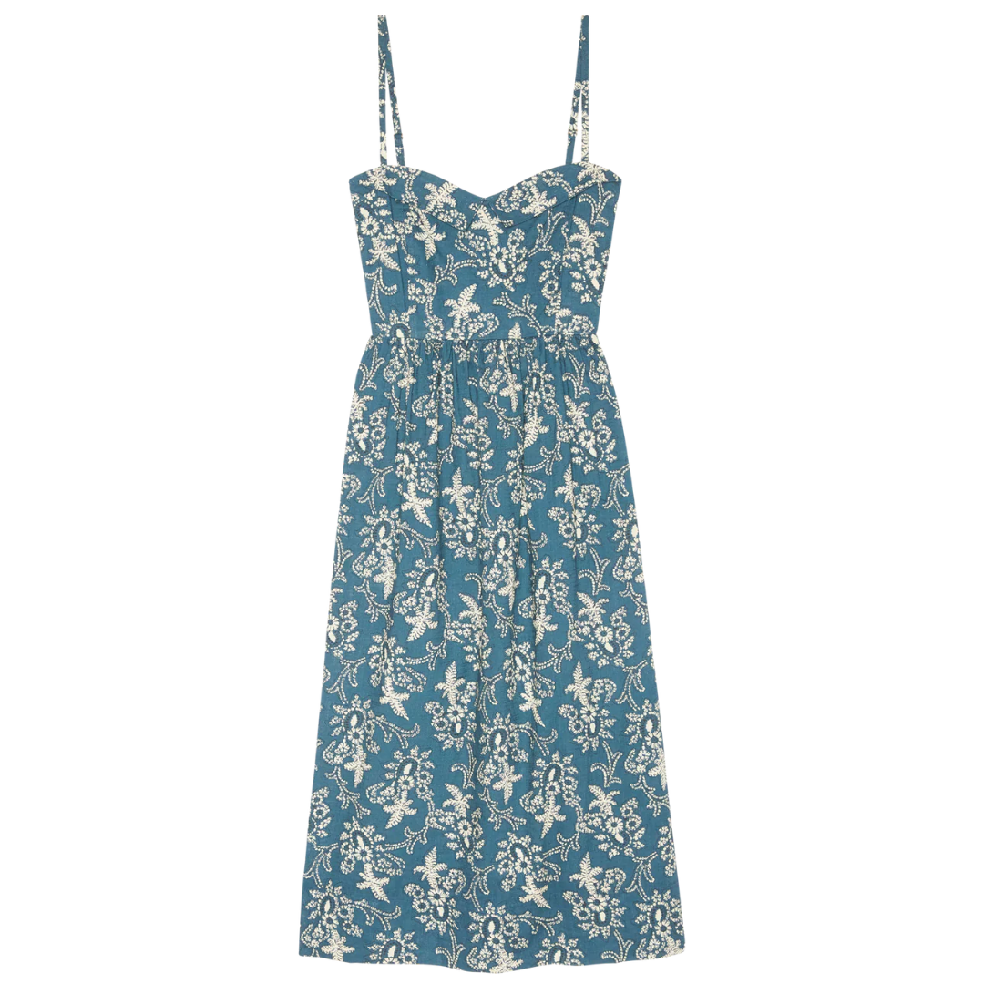 The Verse Dress in Indigo Bandana