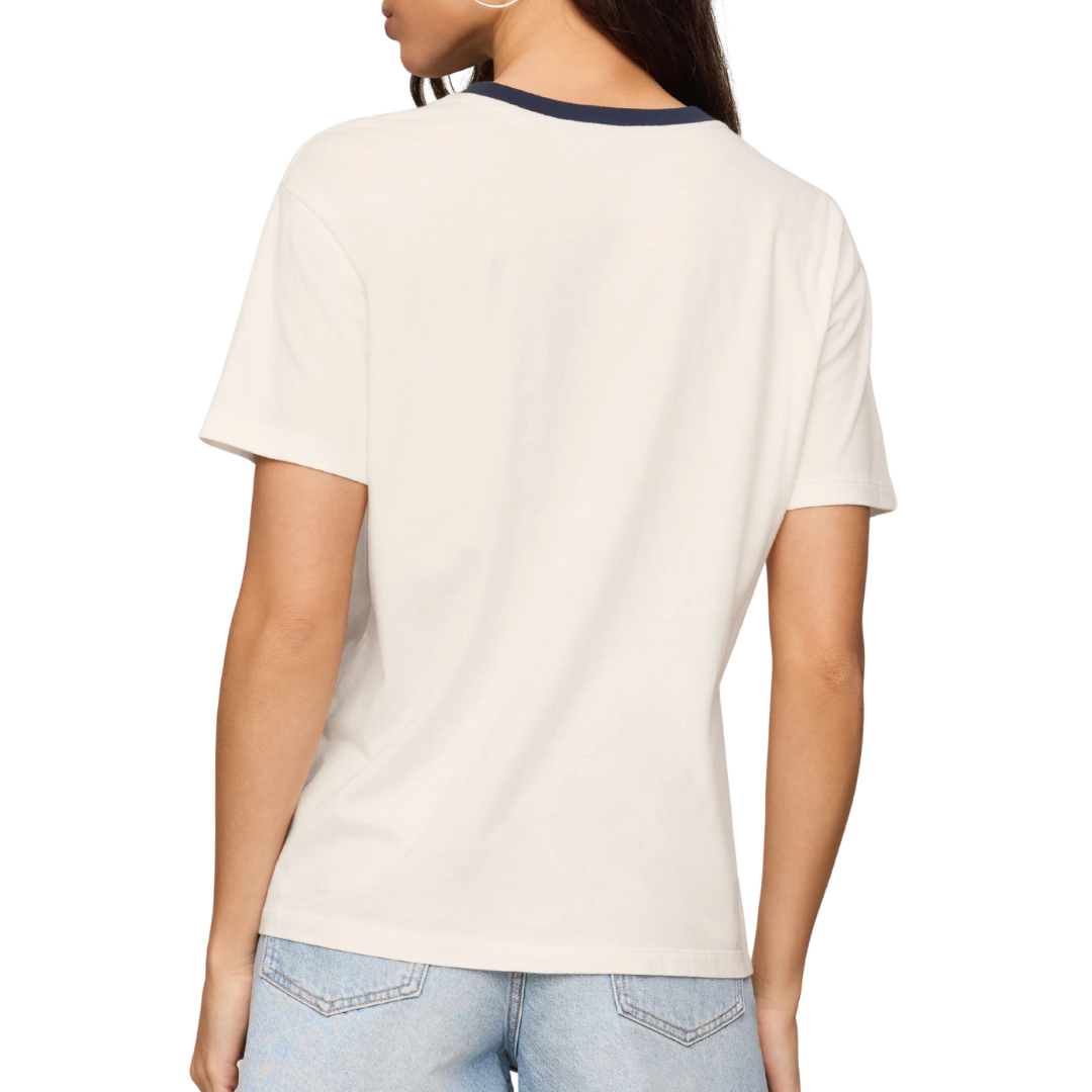 Salty Ringer Boyfriend Tee in Sea Salt