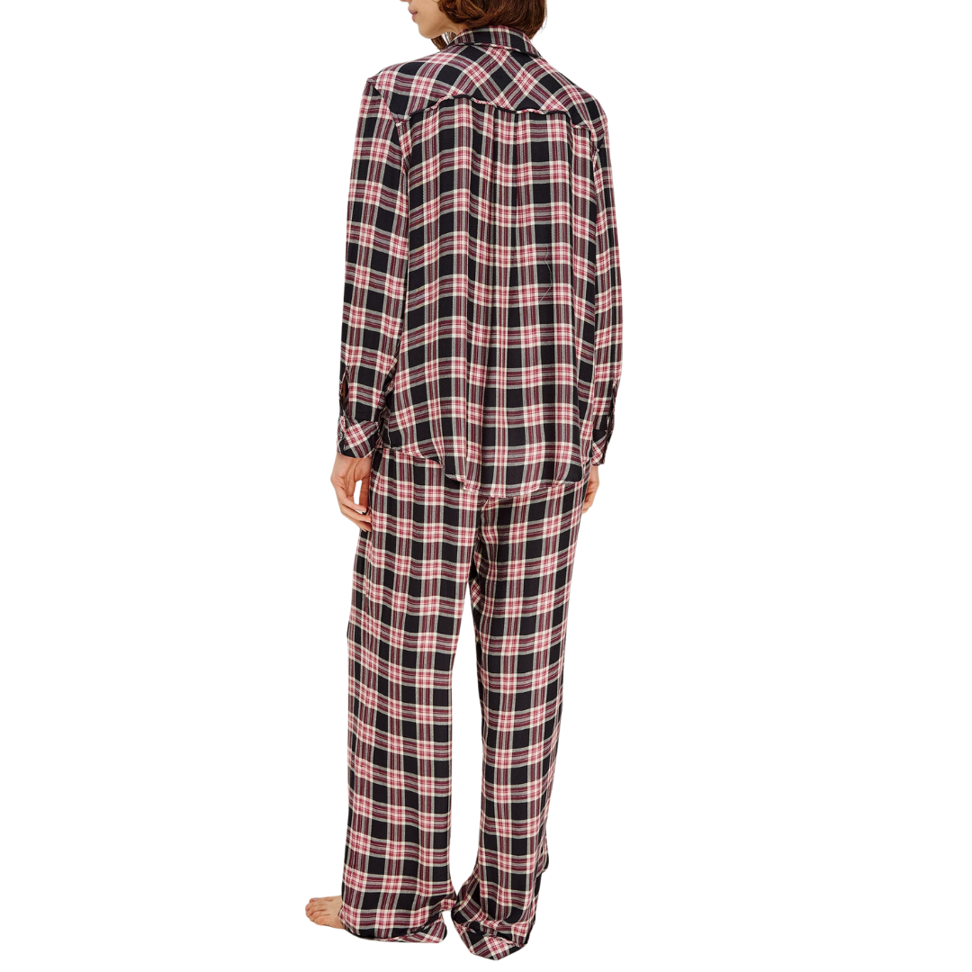 Luna Pajama Set in Onyx Plum