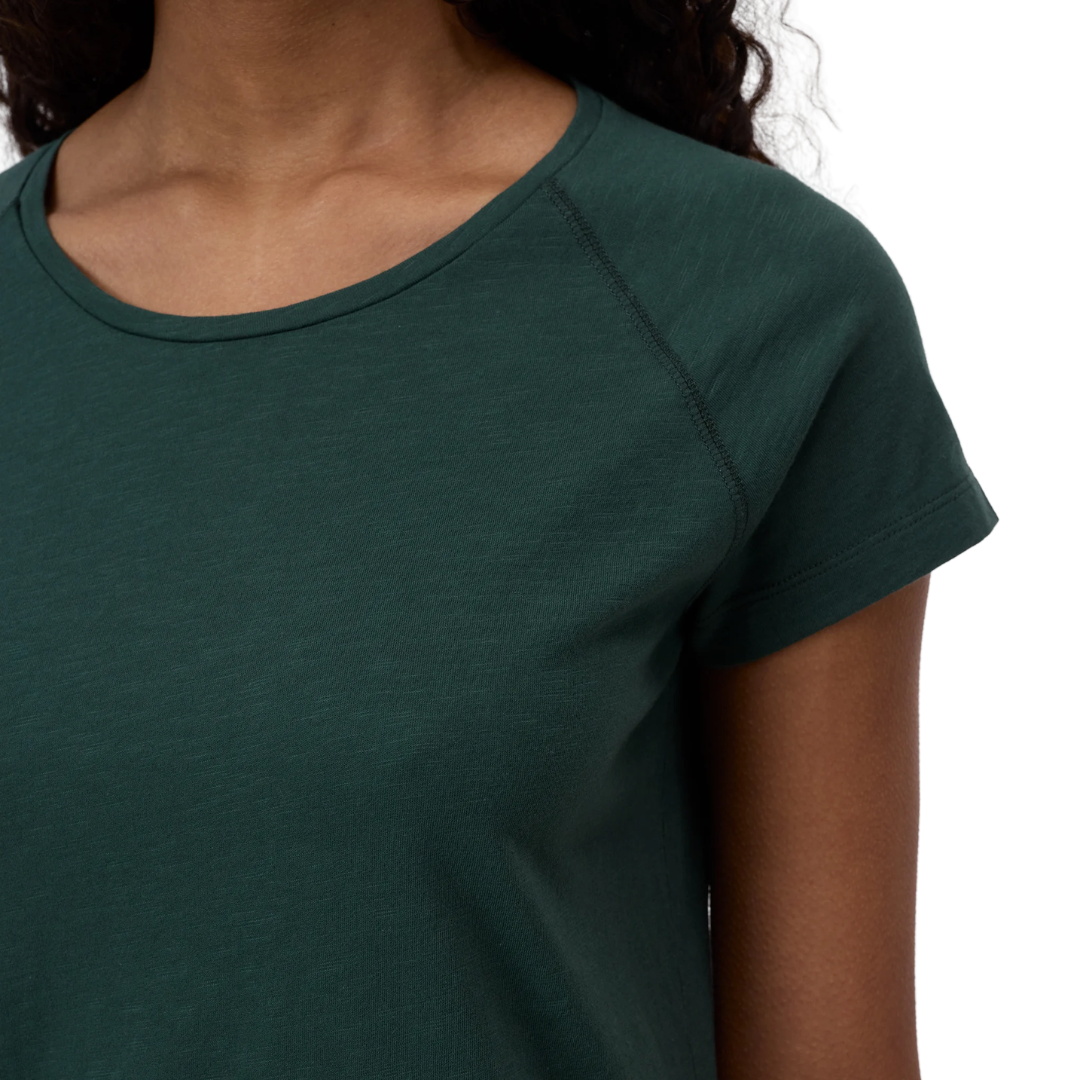 Cotton T-Shirt in Royal Green