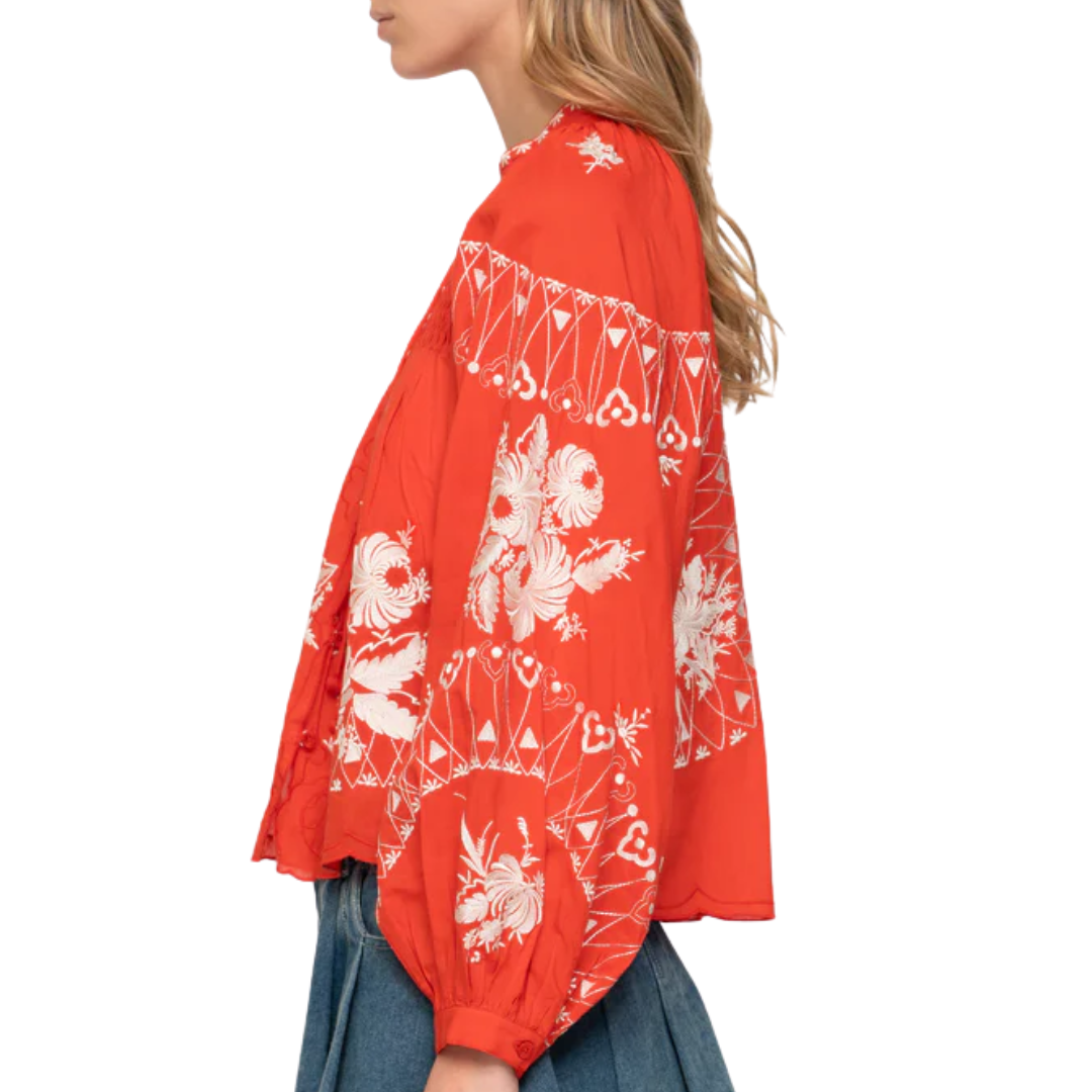Serafina Top in Poppy