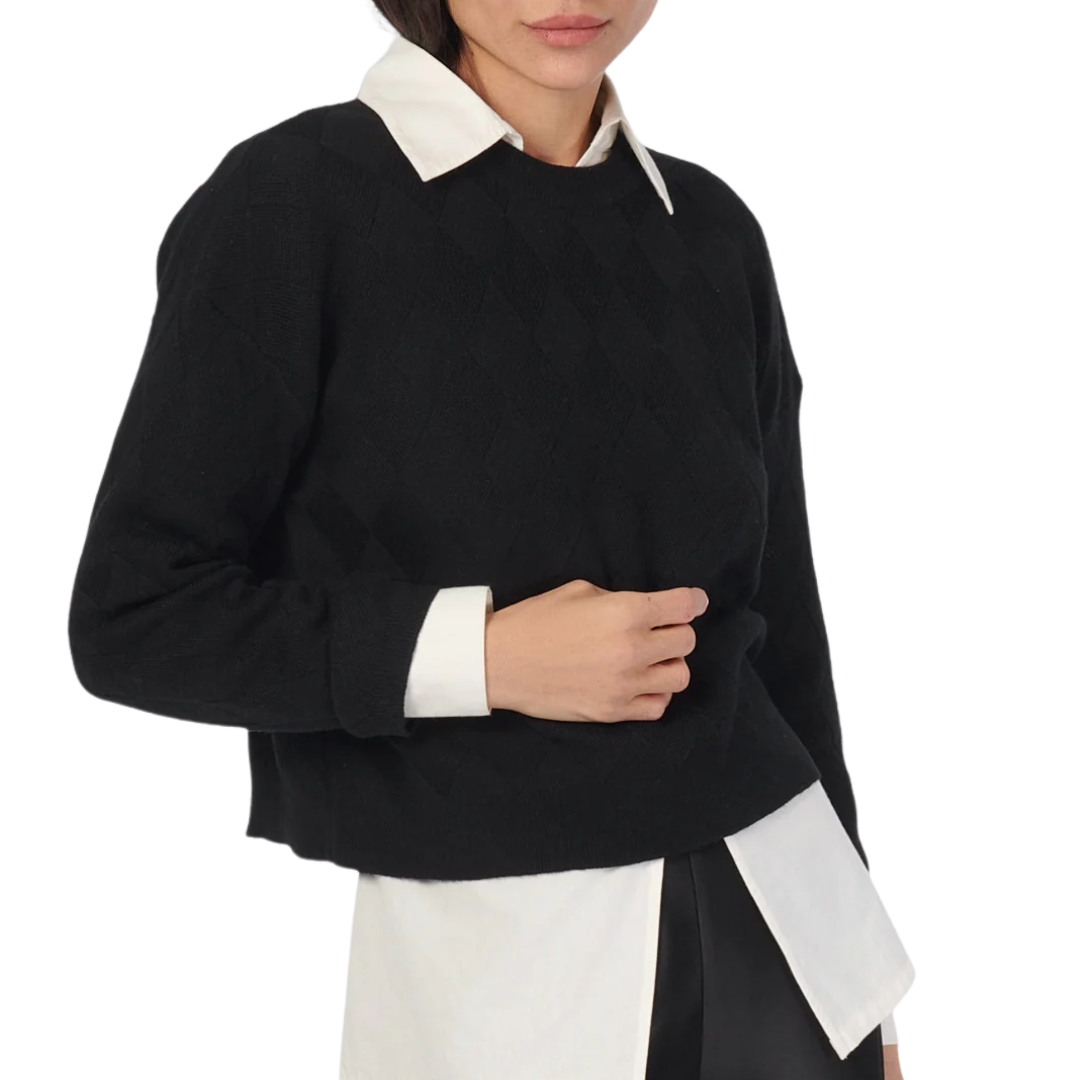 Neva Cashmere Sweater in Black