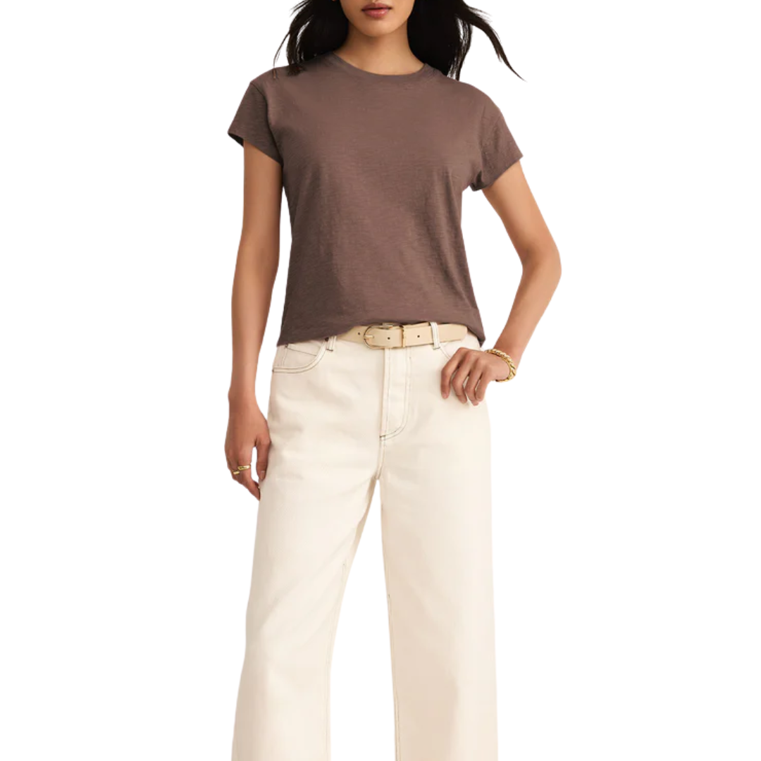 Modern Slub Tee in Tavern