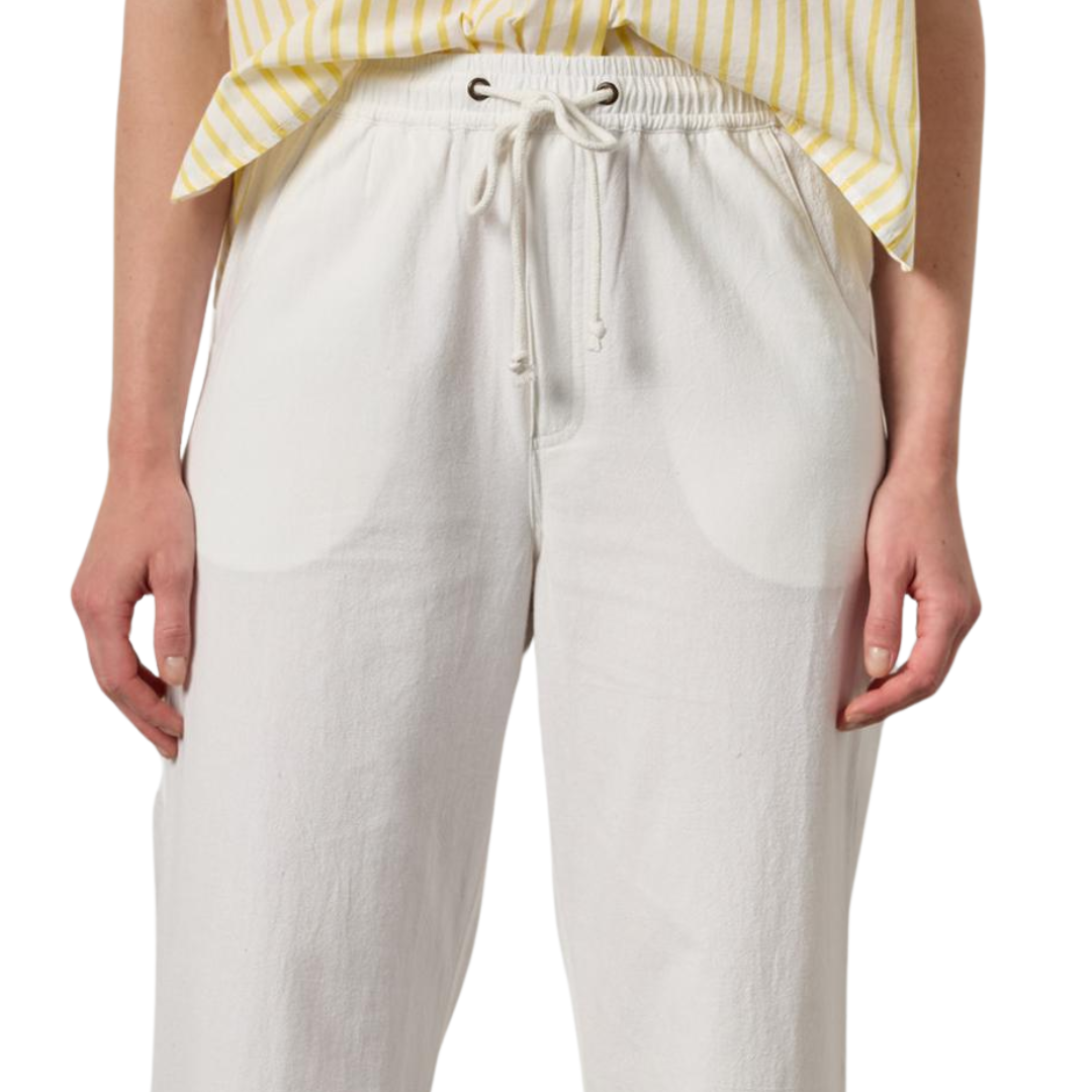 Wide Leg Summer Pant in White