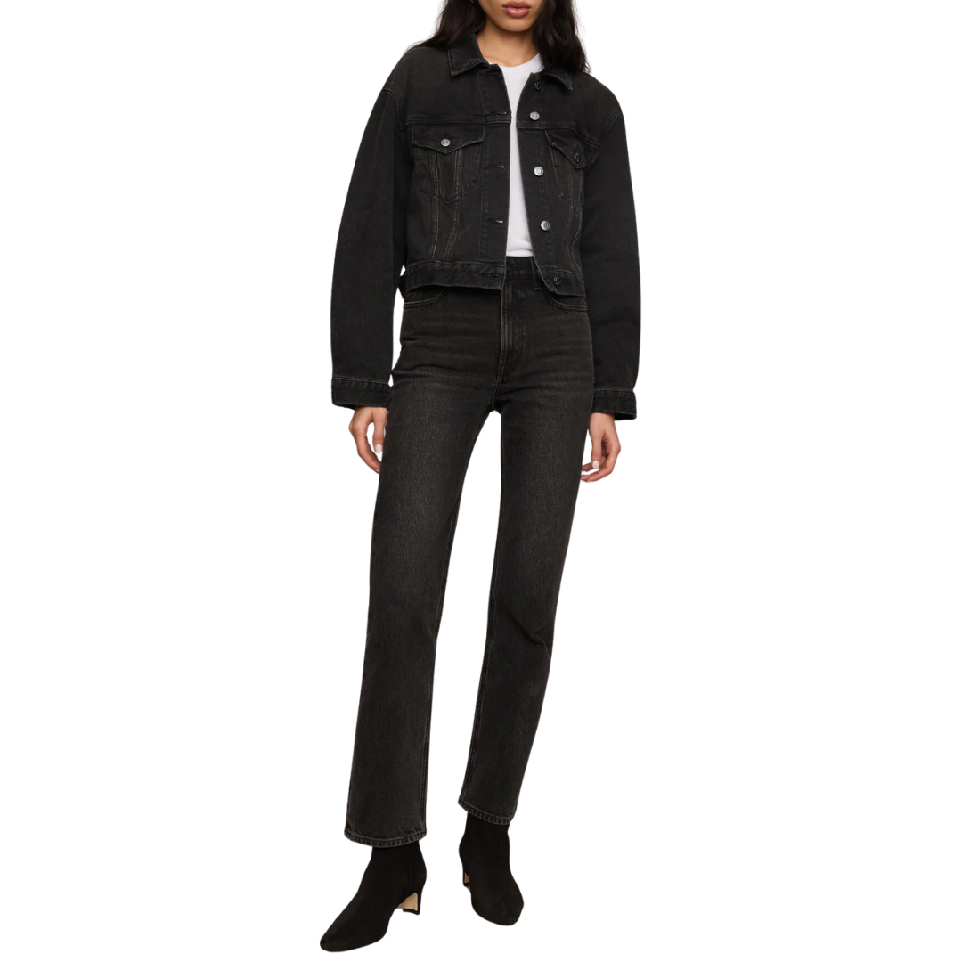 Daily Cropped Denim Jacket in Backstage