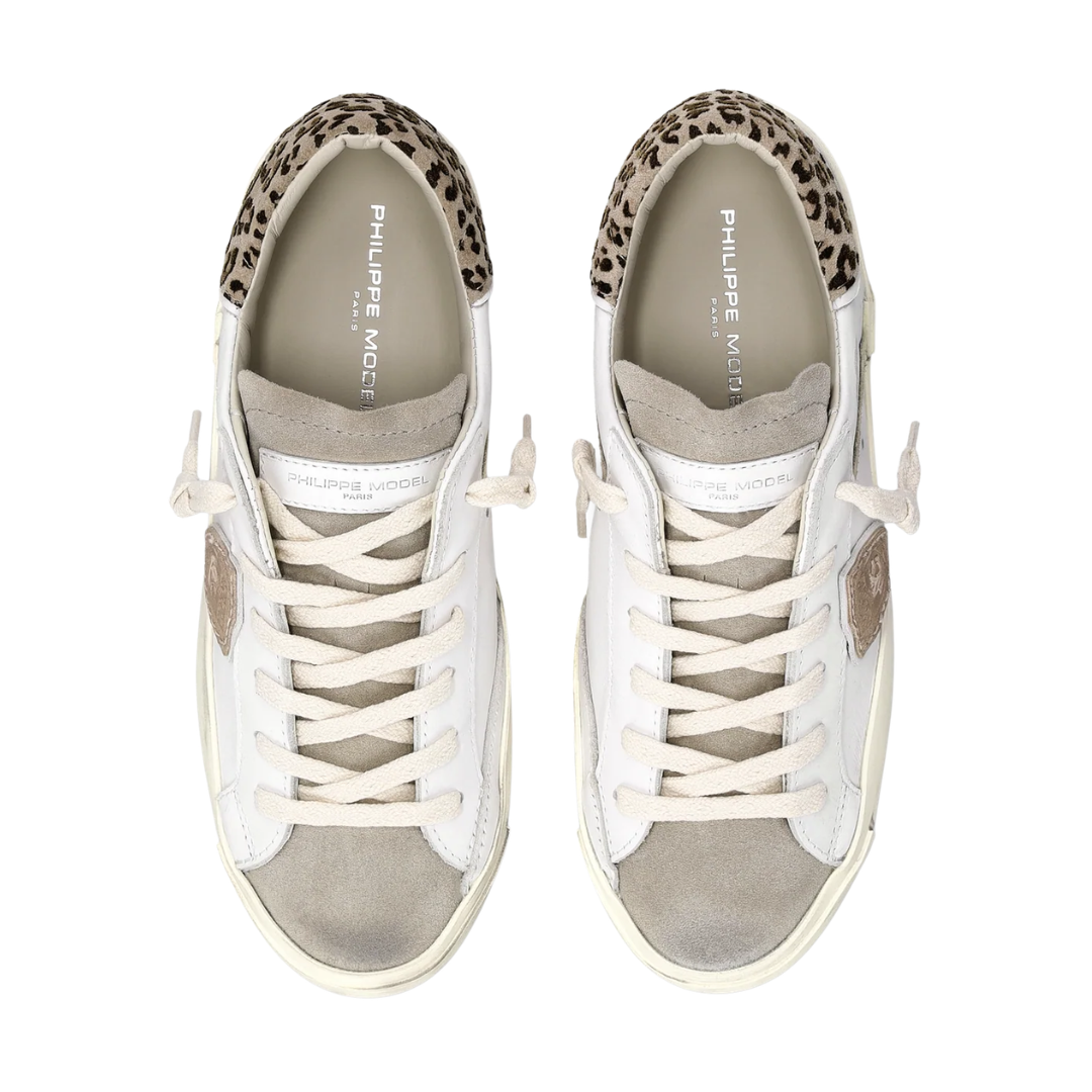 Prsx Sneaker in White Mud Animal-Print