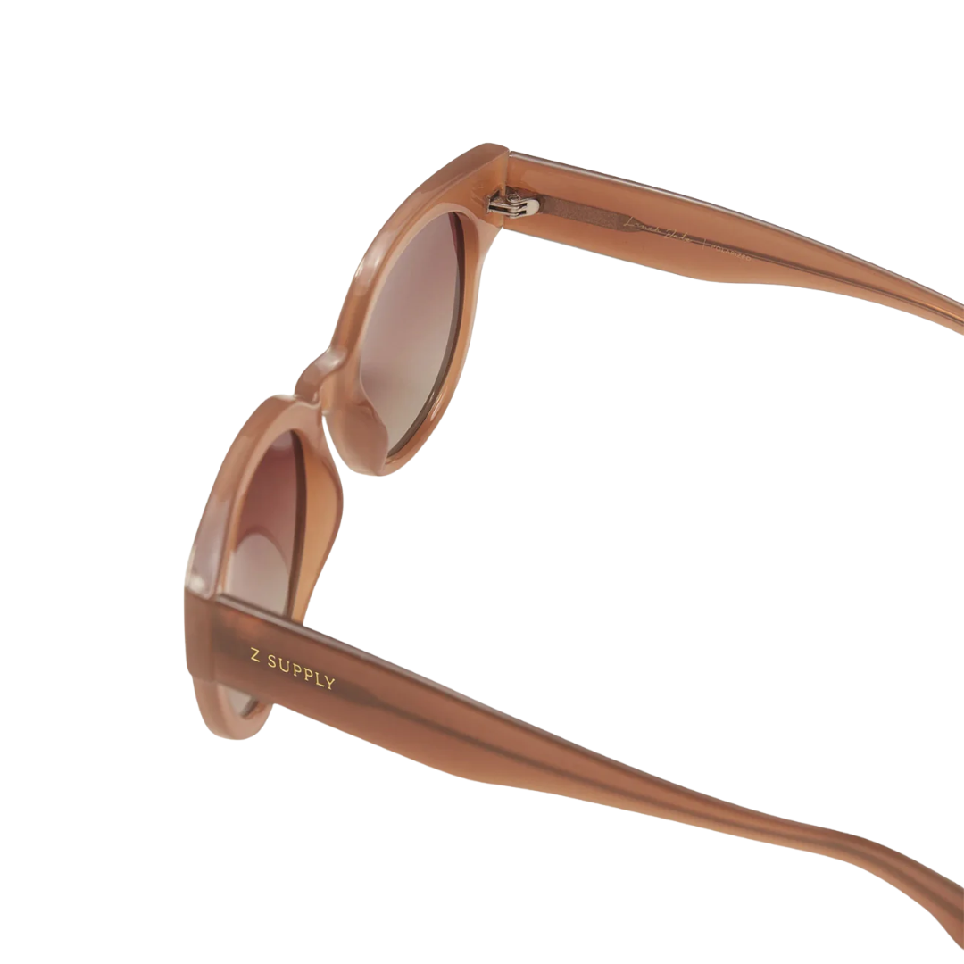 Lunch Date Polarized Sunglasses in Taupe Gradient
