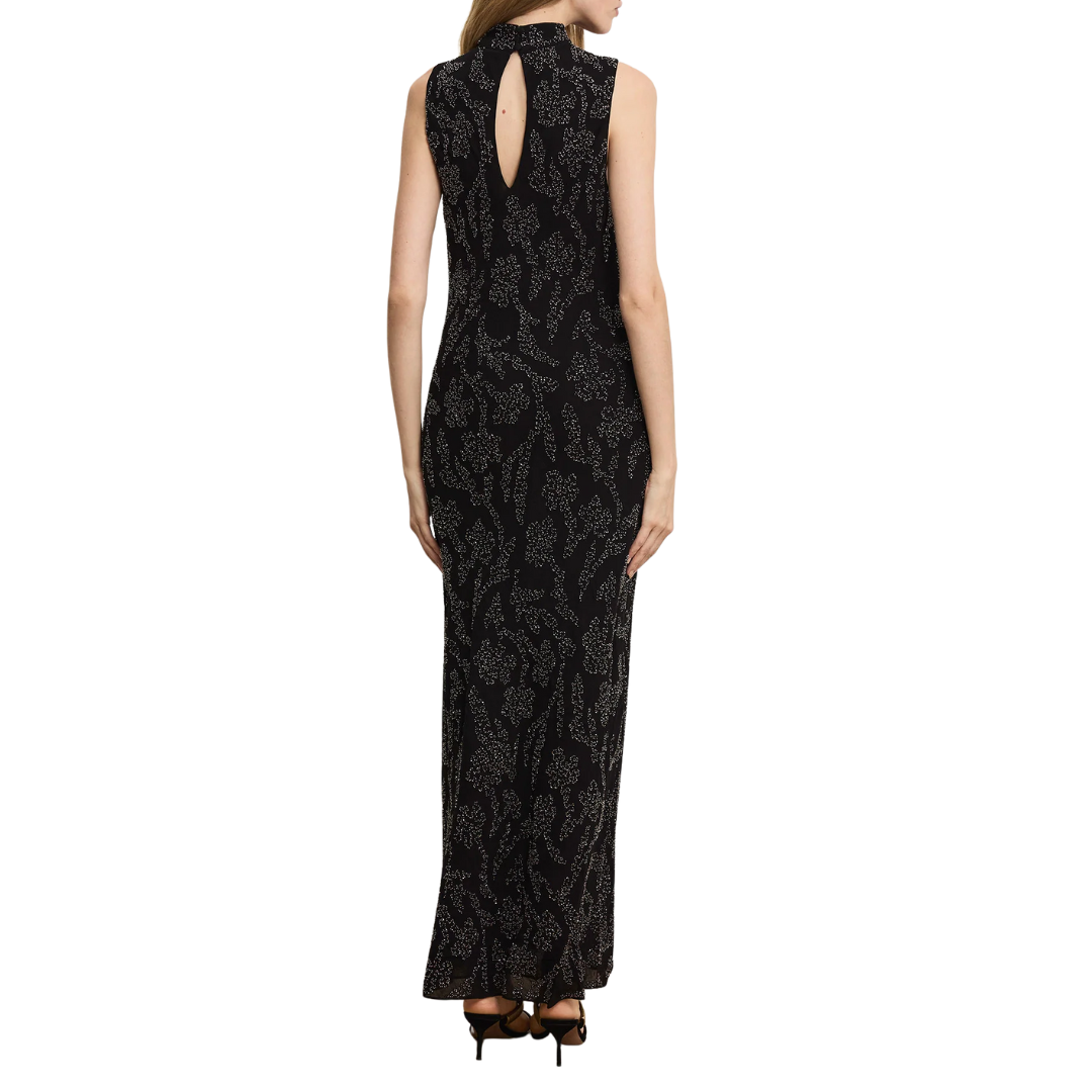 Sylven Beaded Maxi Dress in Black