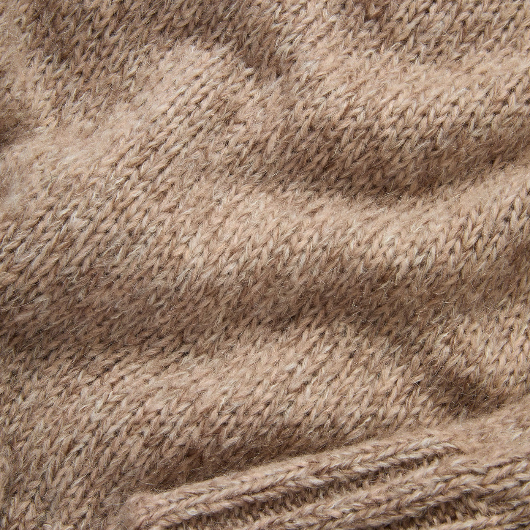 Andi Mock-Neck Sweater in Marled Oatmeal